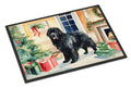 Newfoundland Cozy Christmas Doormat Indoor Outdoor 24H X 36W Front Door Mat Rugs for Entryway, Non Slip Washable Low Pile,