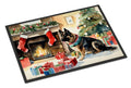 Norwegian Buhund Cozy Christmas Doormat Indoor Outdoor 24H X 36W Front Door Mat Rugs for Entryway, Non Slip Washable Low Pile,