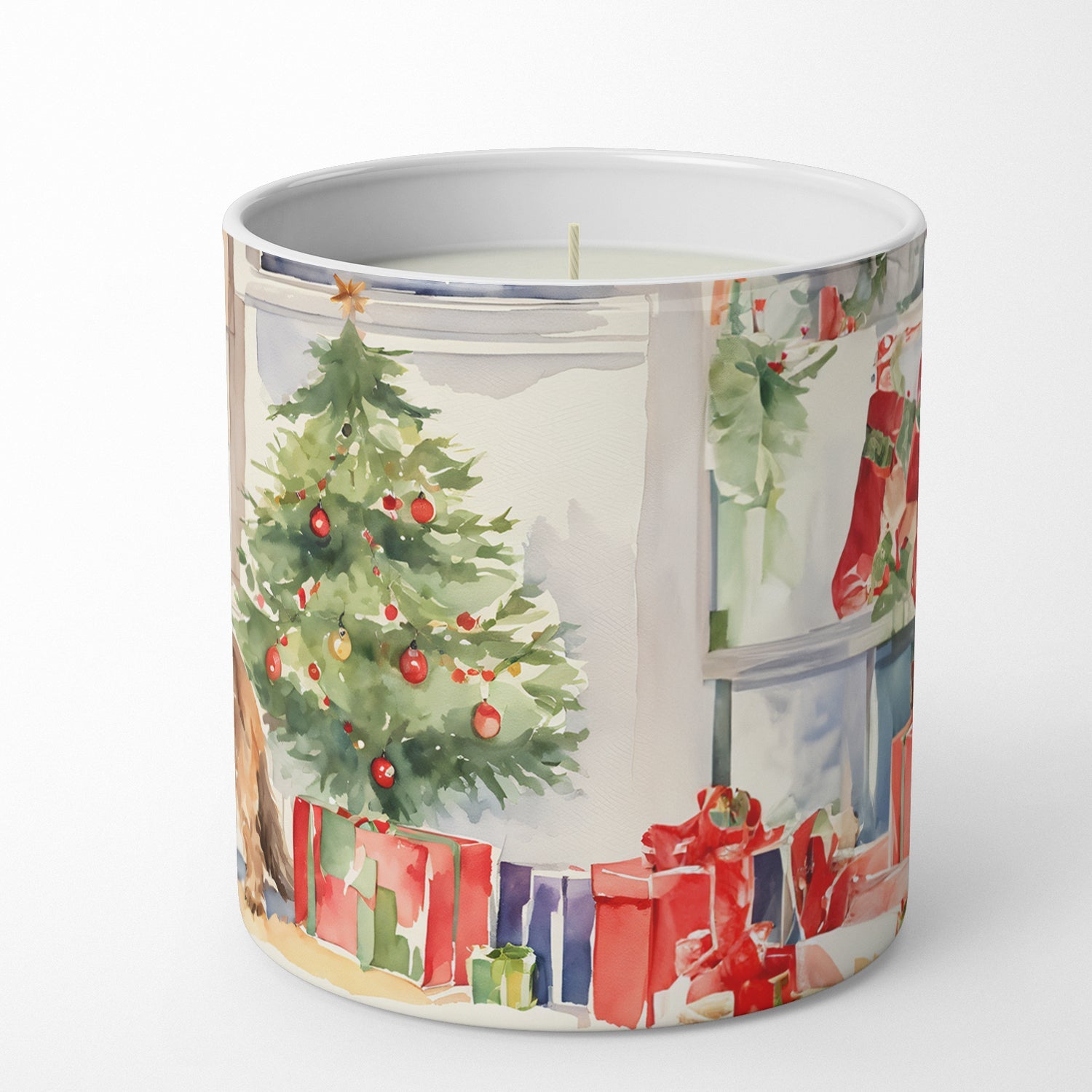 Otterhound Cozy Christmas Decorative Soy Candle Nature Soy Wax Essential Oil Home Decor Ideal for Bedroom Kitchen Bath Office Gift, 10 oz