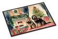 Otterhound Cozy Christmas Doormat Indoor Outdoor 24H X 36W Front Door Mat Rugs for Entryway, Non Slip Washable Low Pile,