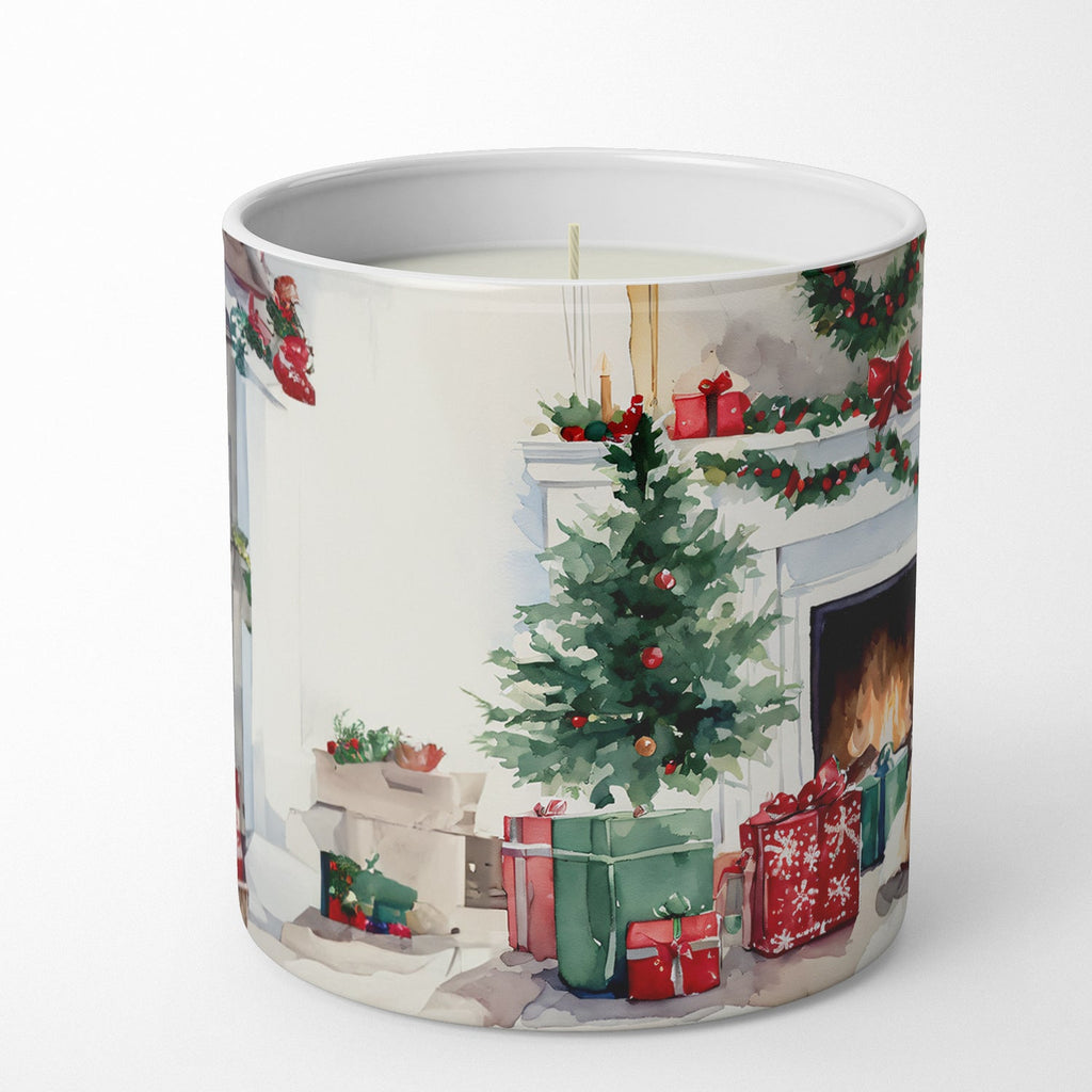 Pomeranian Cozy Christmas Decorative Soy Candle Nature Soy Wax Essential Oil Home Decor Ideal for Bedroom Kitchen Bath Office Gift, 10 oz