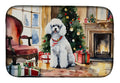 Poodle Cozy Christmas Dish Drying Mat Absorbent Dish Drying Mat Pad for Kitchen Counter Dish Drainer Mat for Countertop, 14 x 21", Multicolor