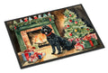 Portuguese Water Dog Cozy Christmas Doormat Indoor Outdoor 24H X 36W Front Door Mat Rugs for Entryway, Non Slip Washable Low Pile,