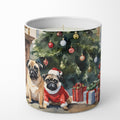 Pug Cozy Christmas Decorative Soy Candle Nature Soy Wax Essential Oil Home Decor Ideal for Bedroom Kitchen Bath Office Gift, 10 oz