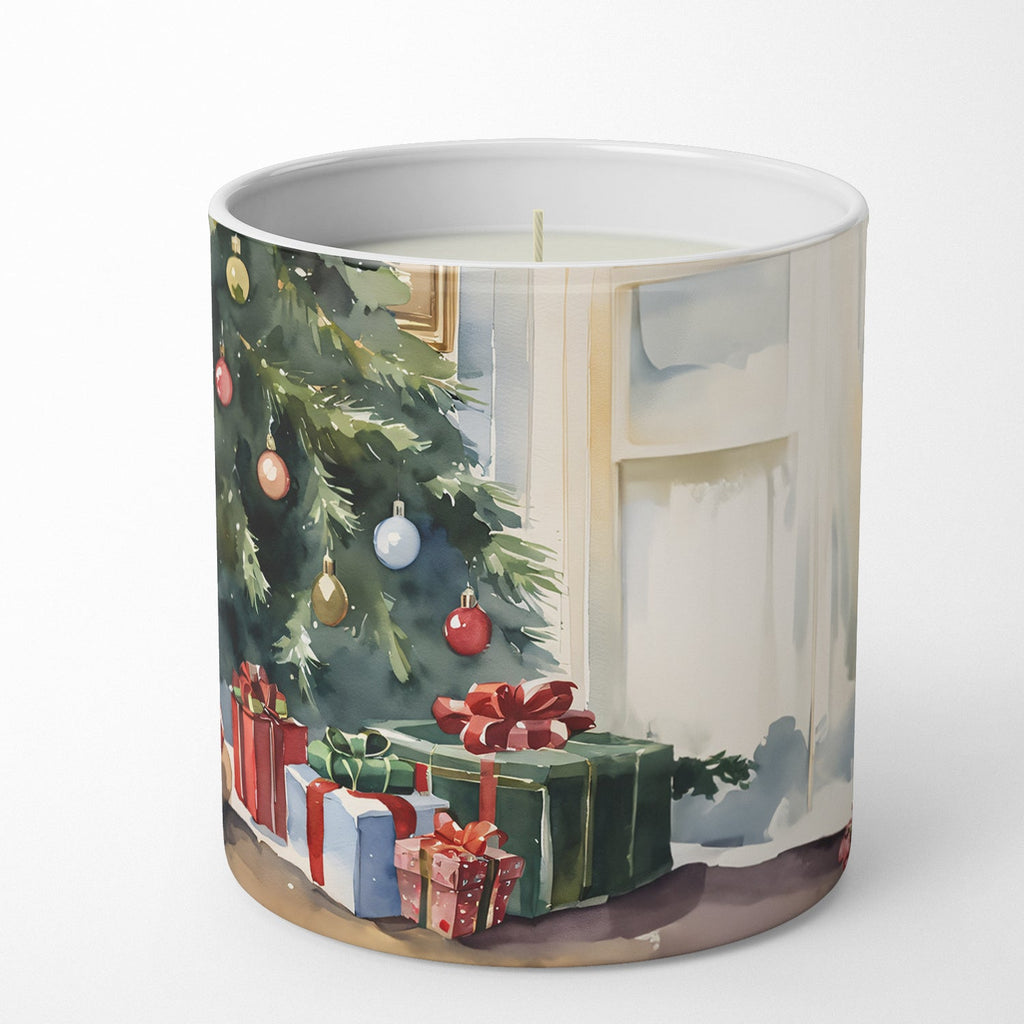 Pug Cozy Christmas Decorative Soy Candle Nature Soy Wax Essential Oil Home Decor Ideal for Bedroom Kitchen Bath Office Gift, 10 oz