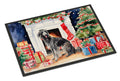 Scottish Deerhound Cozy Christmas Doormat Indoor Outdoor 18H X 27W Front Door Mat Rugs for Entryway, Non Slip Washable
