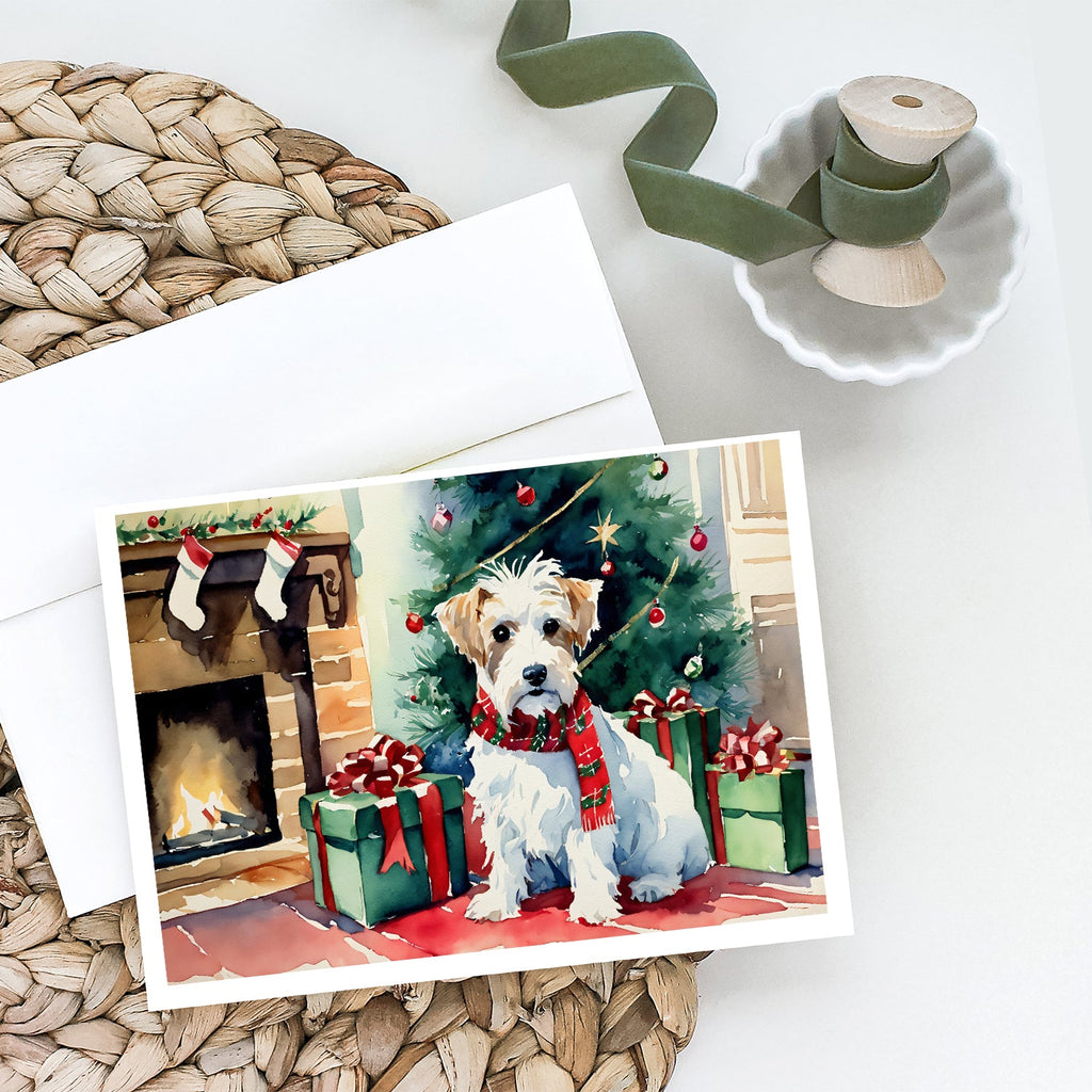Sealyham Terrier Cozy Christmas Greeting Cards Pack of 8 Blank Cards with Envelopes Whimsical A7 Size 5x7