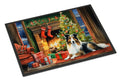 Sheltie Cozy Christmas Doormat Indoor Outdoor 24H X 36W Front Door Mat Rugs for Entryway, Non Slip Washable Low Pile,