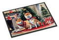 Shiba Inu Cozy Christmas Doormat Indoor Outdoor 18H X 27W Front Door Mat Rugs for Entryway, Non Slip Washable