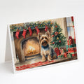 Silky Terrier Cozy Christmas Greeting Cards Pack of 8 Blank Cards with Envelopes Whimsical A7 Size 5x7