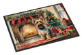 Silky Terrier Cozy Christmas Doormat Indoor Outdoor 18H X 27W Front Door Mat Rugs for Entryway, Non Slip Washable