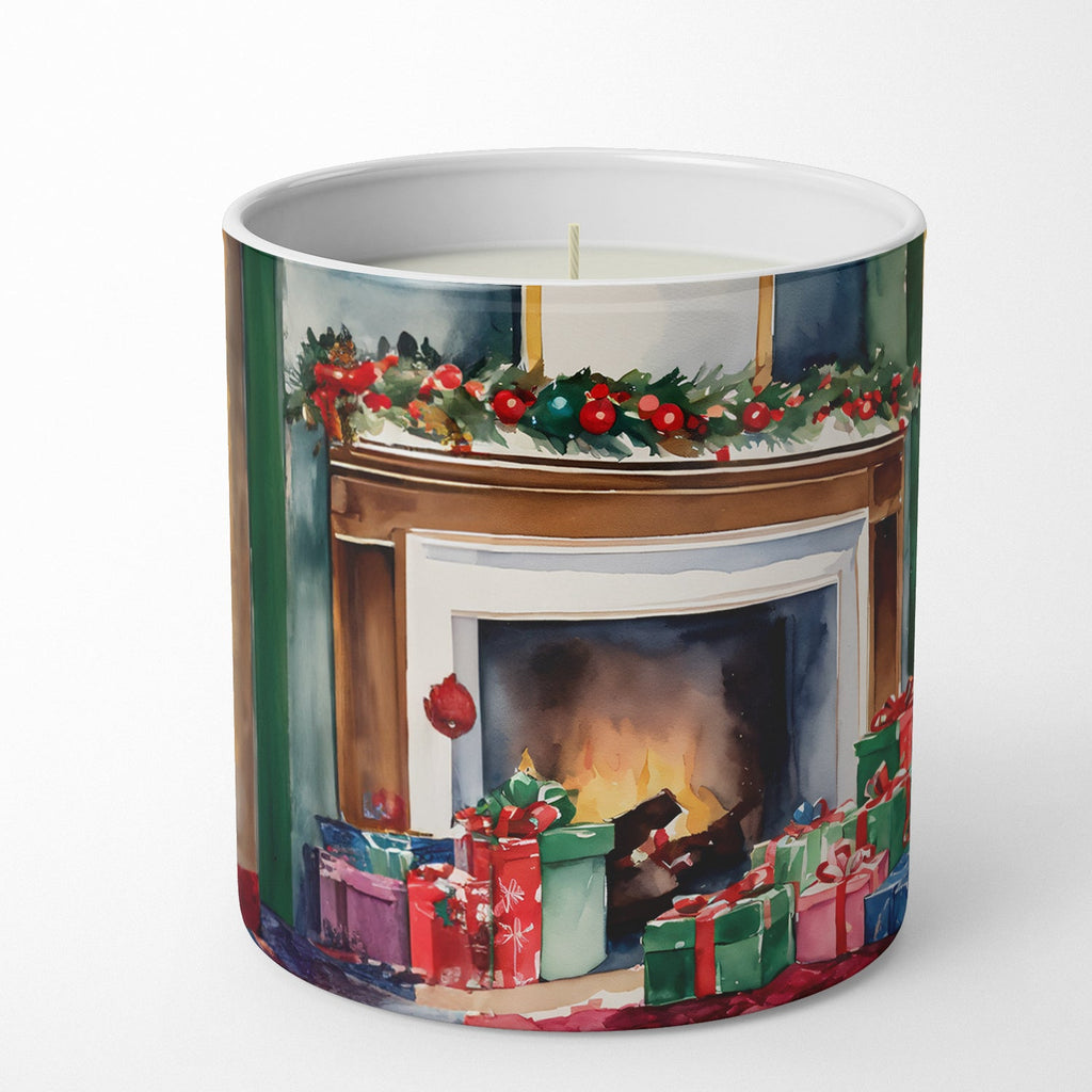 Westie Cozy Christmas Decorative Soy Candle Nature Soy Wax Essential Oil Home Decor Ideal for Bedroom Kitchen Bath Office Gift, 10 oz