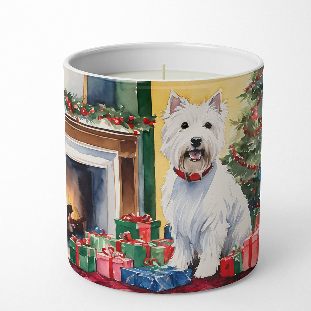 Westie Cozy Christmas Decorative Soy Candle Nature Soy Wax Essential Oil Home Decor Ideal for Bedroom Kitchen Bath Office Gift, 10 oz