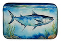Bluefin Tuna Dish Drying Mat Absorbent Dish Drying Mat Pad for Kitchen Counter Dish Drainer Mat for Countertop, 14 x 21", Multicolor