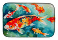 Koi Fish Dish Drying Mat Absorbent Dish Drying Mat Pad for Kitchen Counter Dish Drainer Mat for Countertop, 14 x 21", Multicolor