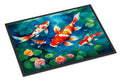 Koi Fish Doormat Indoor Outdoor 24H X 36W Front Door Mat Rugs for Entryway, Non Slip Washable Low Pile,