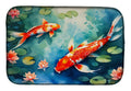 Koi Fish Dish Drying Mat Absorbent Dish Drying Mat Pad for Kitchen Counter Dish Drainer Mat for Countertop, 14 x 21", Multicolor