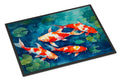 Koi Fish Doormat Indoor Outdoor 24H X 36W Front Door Mat Rugs for Entryway, Non Slip Washable Low Pile,