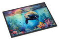 Manatee Doormat Indoor Outdoor 18H X 27W Front Door Mat Rugs for Entryway, Non Slip Washable