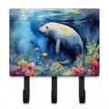 Manatee Leash or Key Holder Wall Hooks, Coat Rack Wall Mount, for Hanging Keys, Towels, Aprons, Leashes