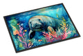 Manatee Doormat Indoor Outdoor 24H X 36W Front Door Mat Rugs for Entryway, Non Slip Washable Low Pile,
