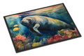 Manatee Doormat Indoor Outdoor 18H X 27W Front Door Mat Rugs for Entryway, Non Slip Washable