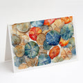 Sand Dollars Greeting Cards Pack of 8 Blank Cards with Envelopes Whimsical A7 Size 5x7