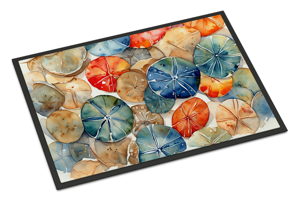 Sand Dollars Doormat Indoor Outdoor 24H X 36W Front Door Mat Rugs for Entryway, Non Slip Washable Low Pile,