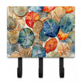 Sand Dollars Leash or Key Holder Wall Hooks, Coat Rack Wall Mount, for Hanging Keys, Towels, Aprons, Leashes