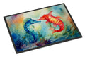Seahorses Doormat Indoor Outdoor 18H X 27W Front Door Mat Rugs for Entryway, Non Slip Washable