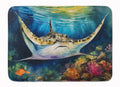 Sting Ray Memory Foam Kitchen Mat Machine Washable Anti-Fatigue Cushion Comfort Bath or Kitchen Rug