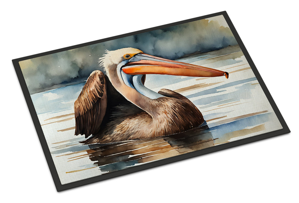 Pelican Doormat Indoor Outdoor 18H X 27W Front Door Mat Rugs for Entryway, Non Slip Washable