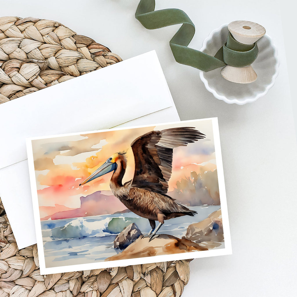 Pelican Greeting Cards Pack of 8 Blank Cards with Envelopes Whimsical A7 Size 5x7