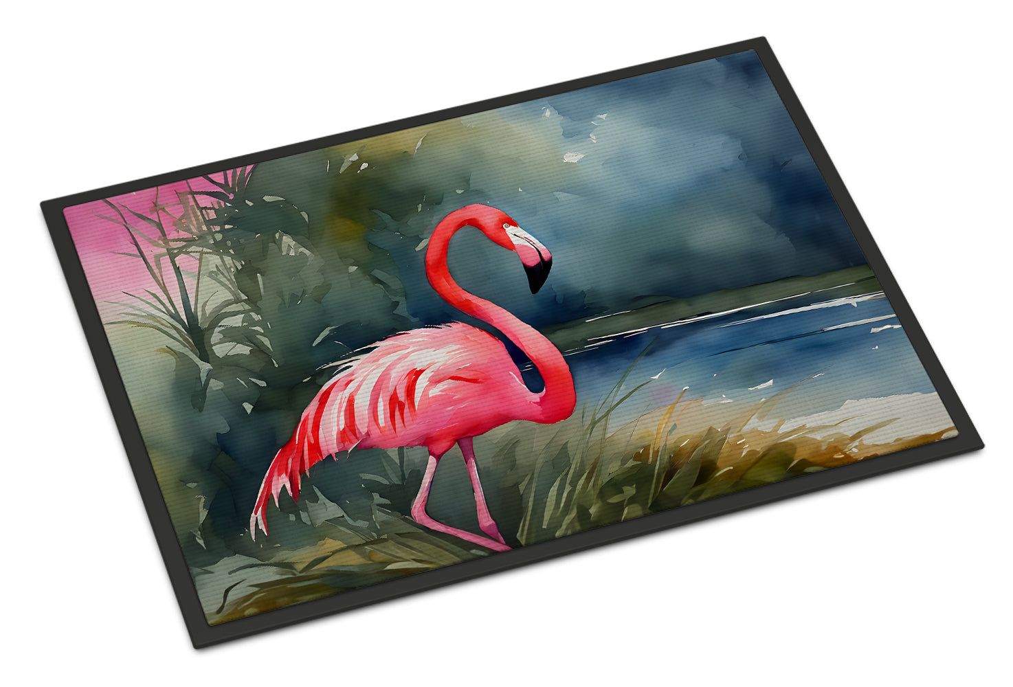 Flamingo Doormat Indoor Outdoor 18H X 27W Front Door Mat Rugs for Entryway, Non Slip Washable