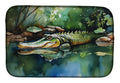 Alligator Dish Drying Mat Absorbent Dish Drying Mat Pad for Kitchen Counter Dish Drainer Mat for Countertop, 14 x 21", Multicolor