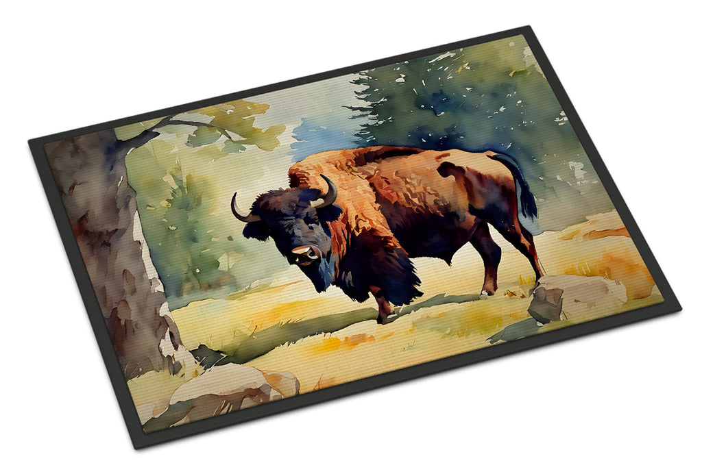 American Bison Doormat Indoor Outdoor 24H X 36W Front Door Mat Rugs for Entryway, Non Slip Washable Low Pile,
