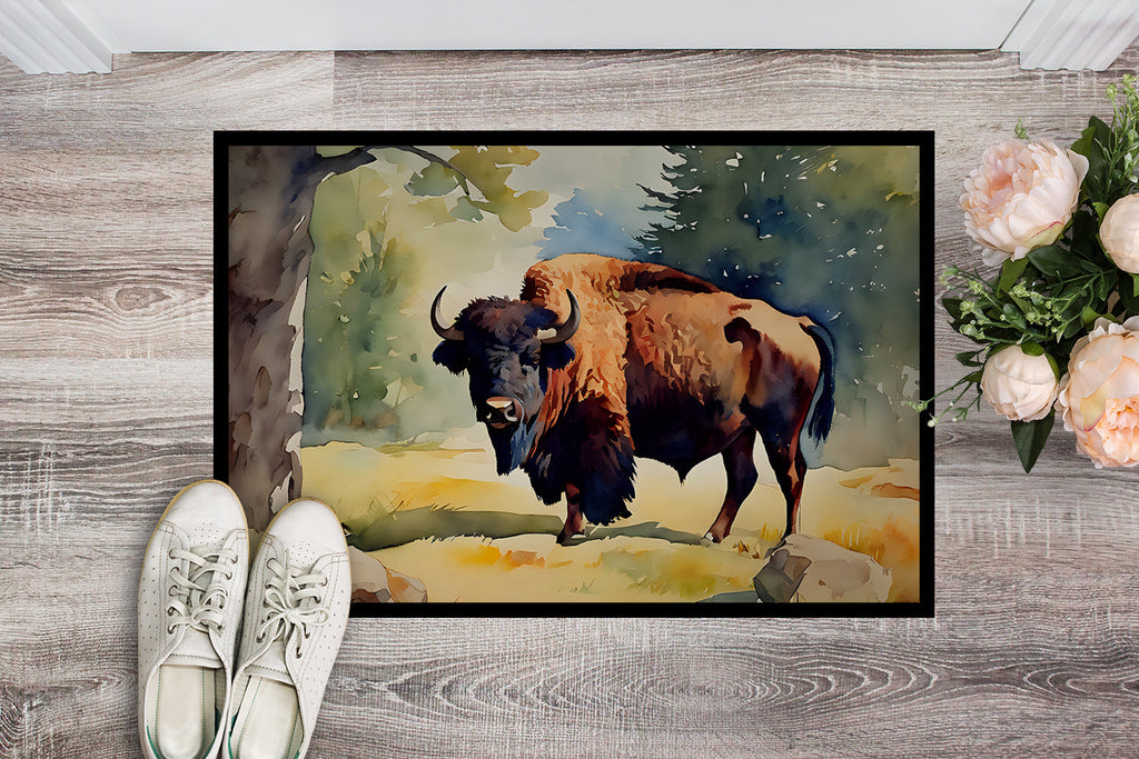 American Bison Doormat Indoor Outdoor 18H X 27W Front Door Mat Rugs for Entryway, Non Slip Washable