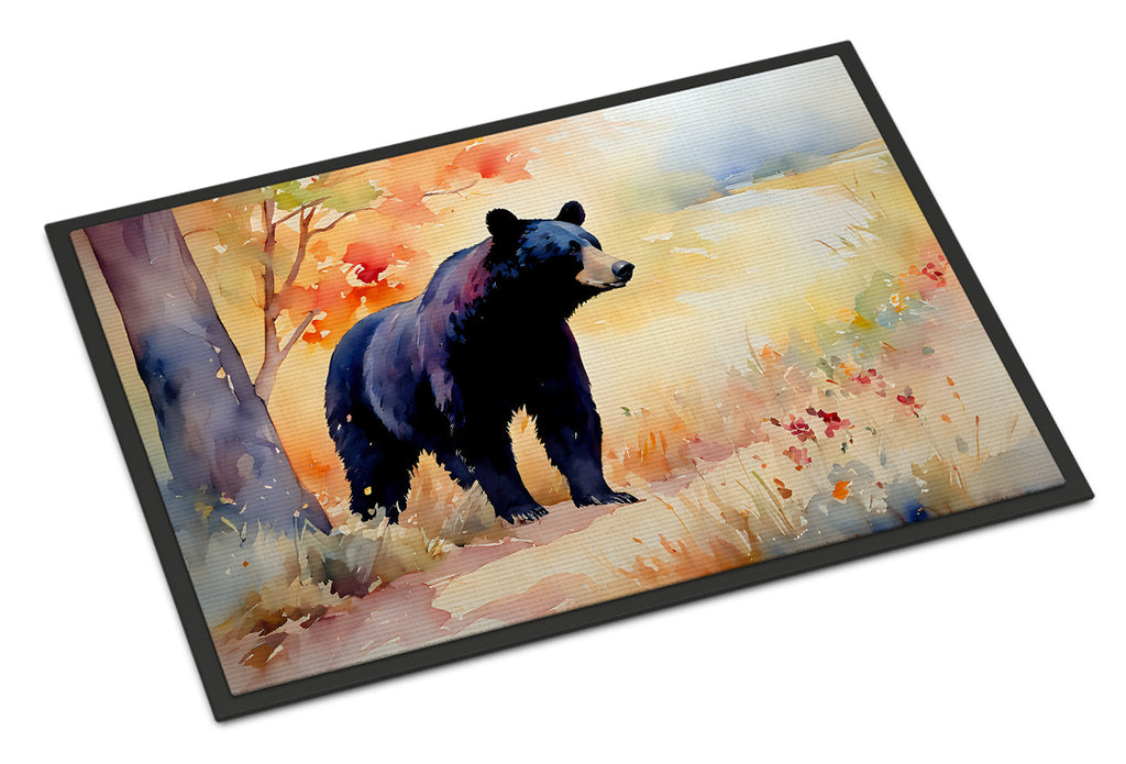 American Black Bear Doormat Indoor Outdoor 18H X 27W Front Door Mat Rugs for Entryway, Non Slip Washable