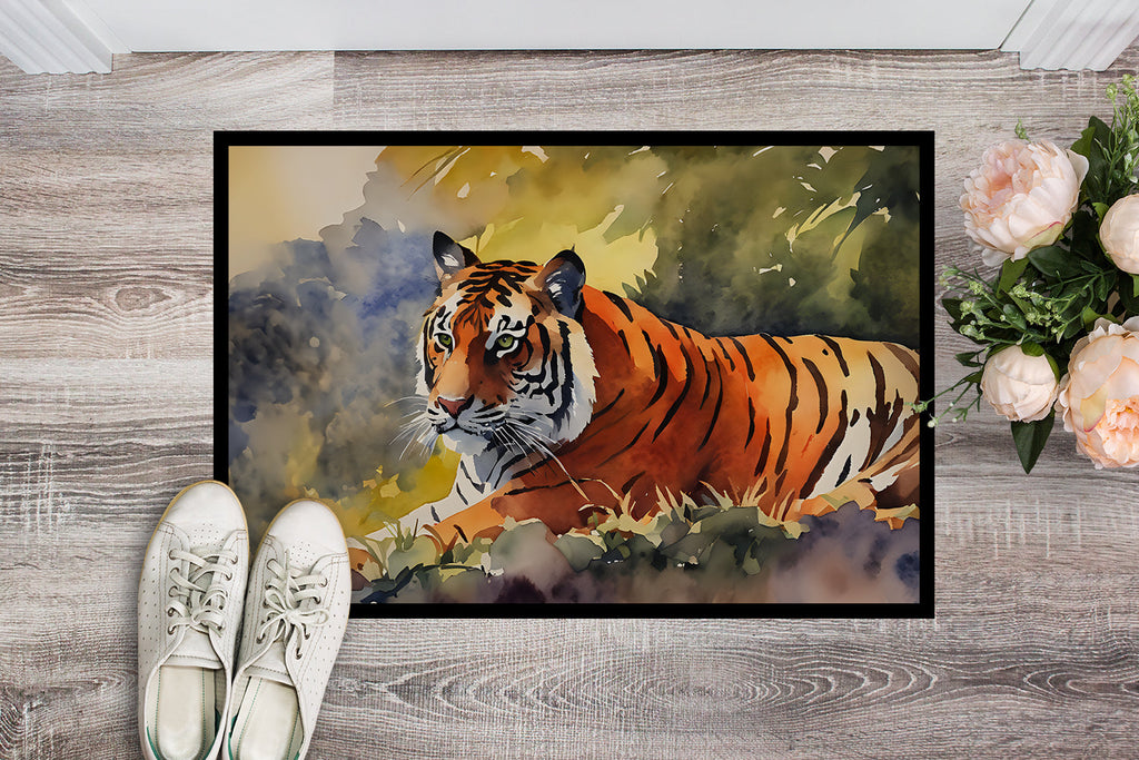 Bengal Tiger Doormat Indoor Outdoor 18H X 27W Front Door Mat Rugs for Entryway, Non Slip Washable