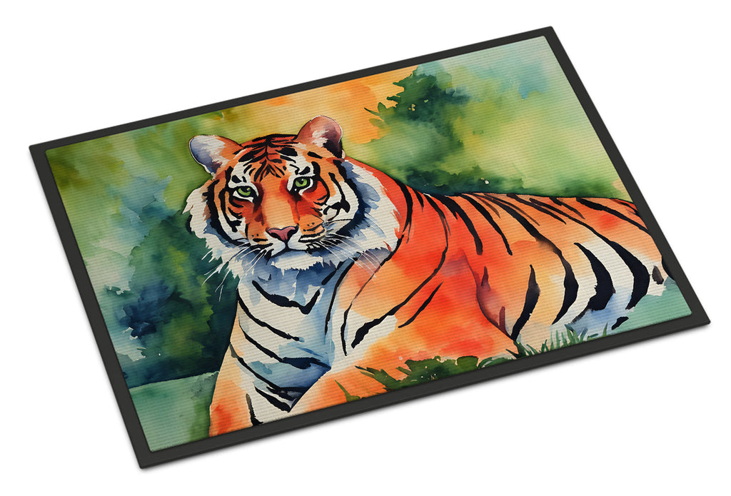 Bengal Tiger Doormat Indoor Outdoor 18H X 27W Front Door Mat Rugs for Entryway, Non Slip Washable