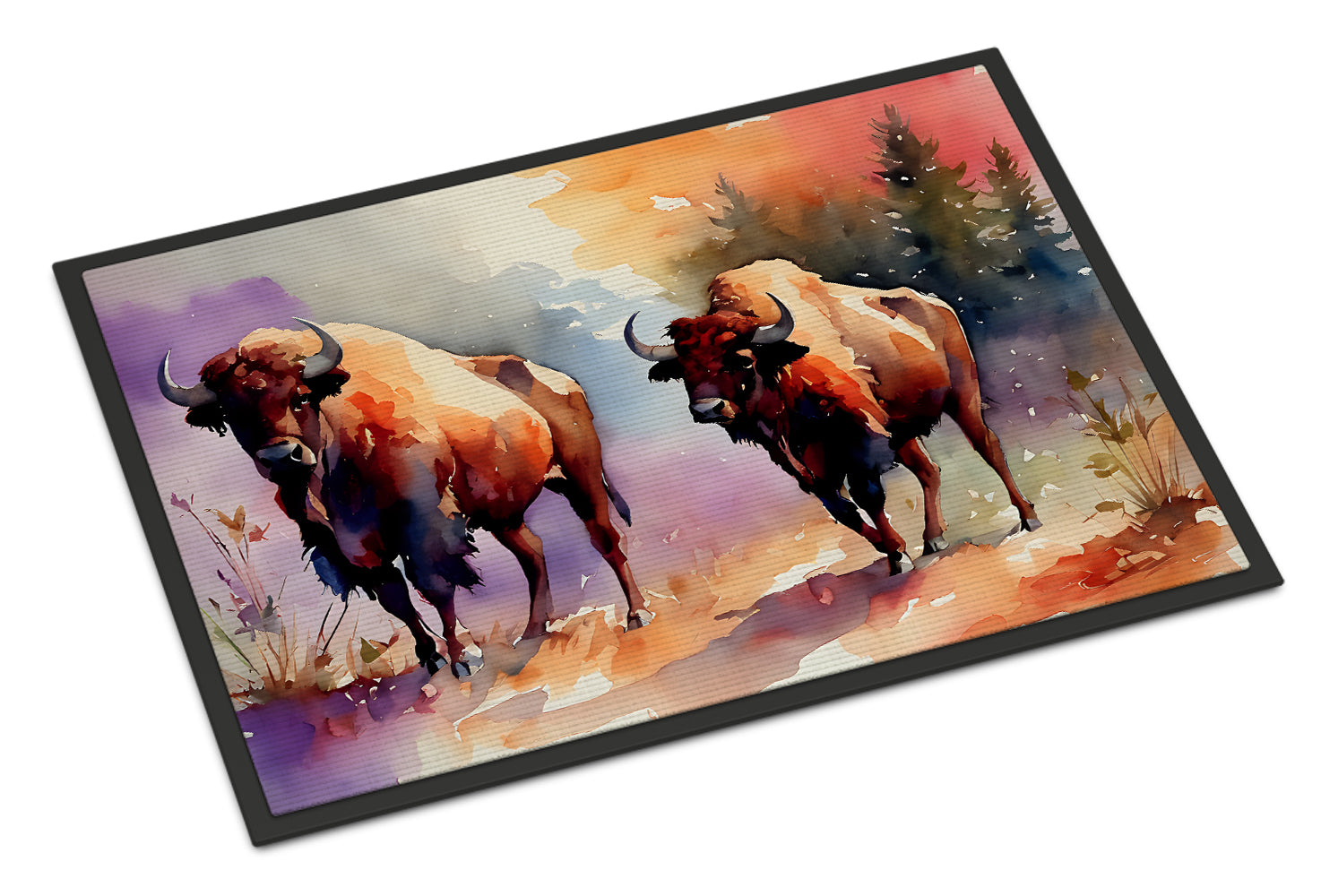 Buffalo Doormat Indoor Outdoor 18H X 27W Front Door Mat Rugs for Entryway, Non Slip Washable