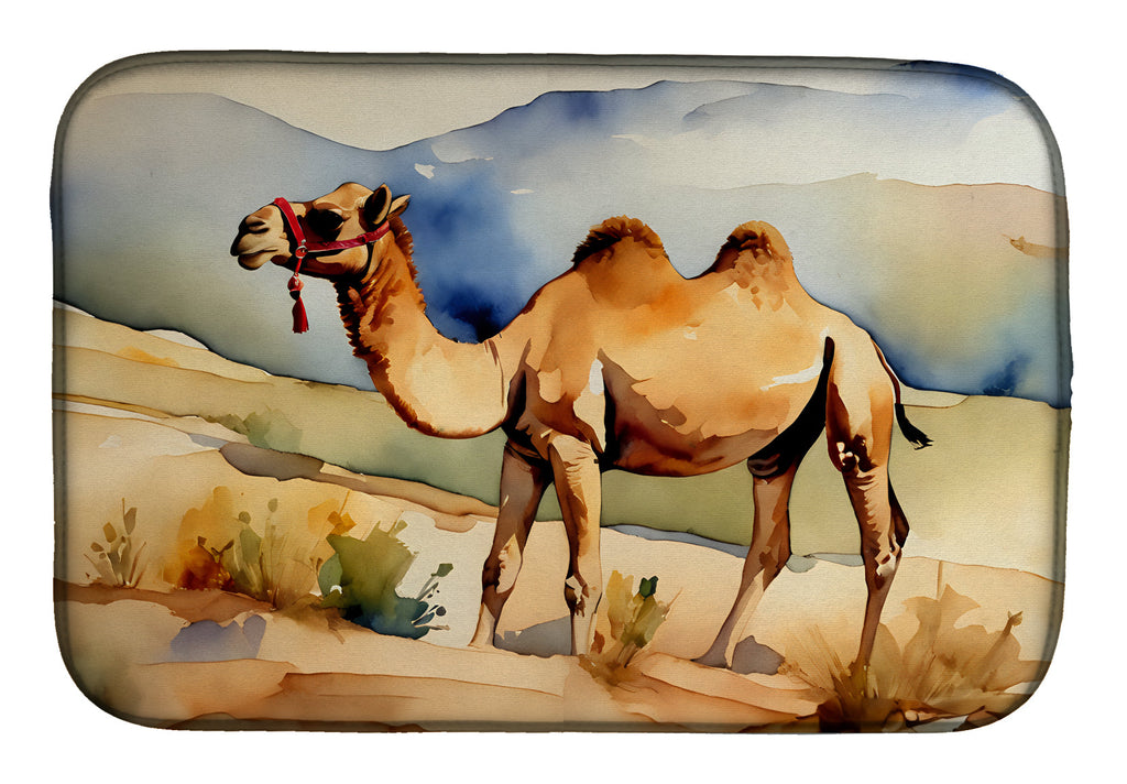 Camel Dish Drying Mat Absorbent Dish Drying Mat Pad for Kitchen Counter Dish Drainer Mat for Countertop, 14 x 21", Multicolor