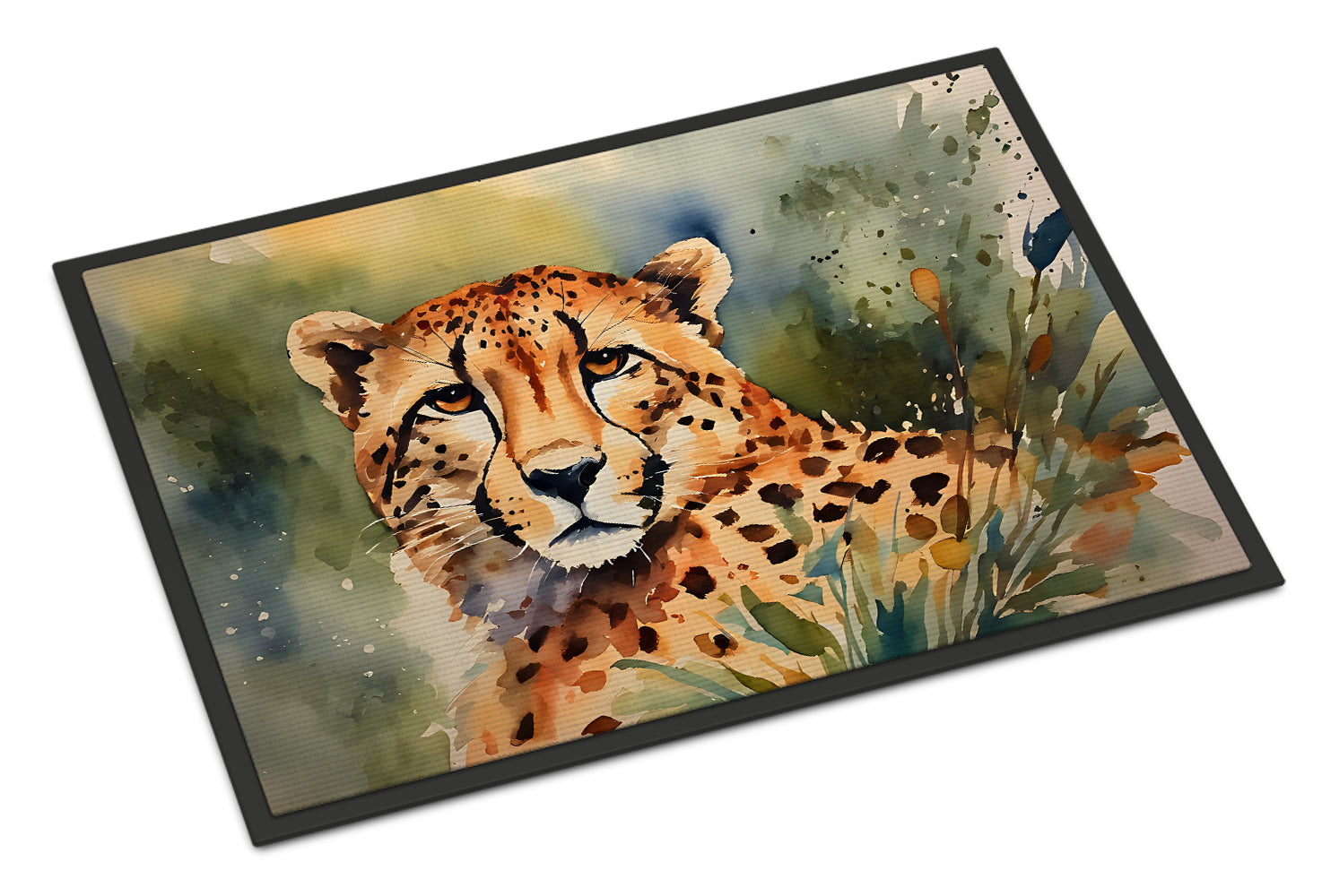 Cheetah Doormat Indoor Outdoor 18H X 27W Front Door Mat Rugs for Entryway, Non Slip Washable