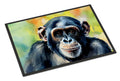 Chimpanzee Doormat Indoor Outdoor 18H X 27W Front Door Mat Rugs for Entryway, Non Slip Washable
