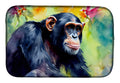 Chimpanzee Dish Drying Mat Absorbent Dish Drying Mat Pad for Kitchen Counter Dish Drainer Mat for Countertop, 14 x 21", Multicolor