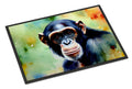 Chimpanzee Doormat Indoor Outdoor 24H X 36W Front Door Mat Rugs for Entryway, Non Slip Washable Low Pile,