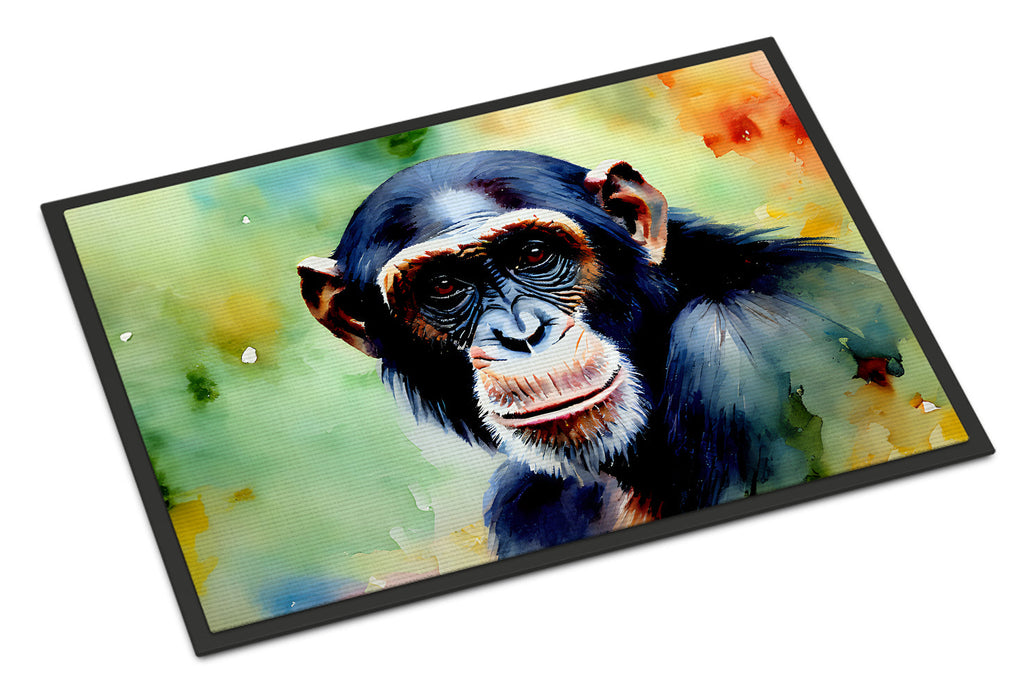 Chimpanzee Doormat Indoor Outdoor 18H X 27W Front Door Mat Rugs for Entryway, Non Slip Washable