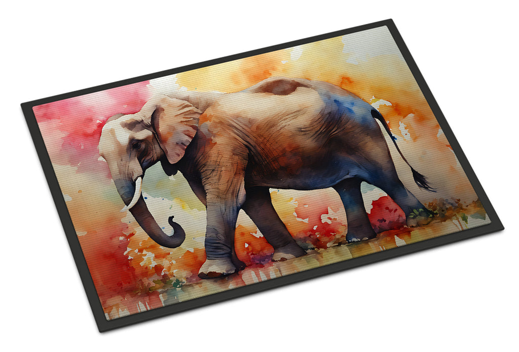 Elephant Doormat Indoor Outdoor 18H X 27W Front Door Mat Rugs for Entryway, Non Slip Washable