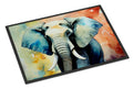 Elephant Doormat Indoor Outdoor 18H X 27W Front Door Mat Rugs for Entryway, Non Slip Washable