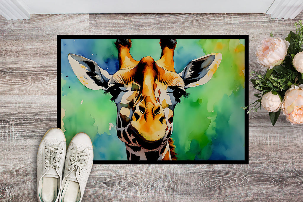 Giraffe Doormat Indoor Outdoor 18H X 27W Front Door Mat Rugs for Entryway, Non Slip Washable